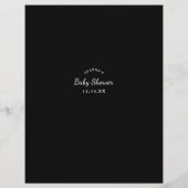 Baby shower games Wat is er op je telefoonspel? Flyer (Achterkant)