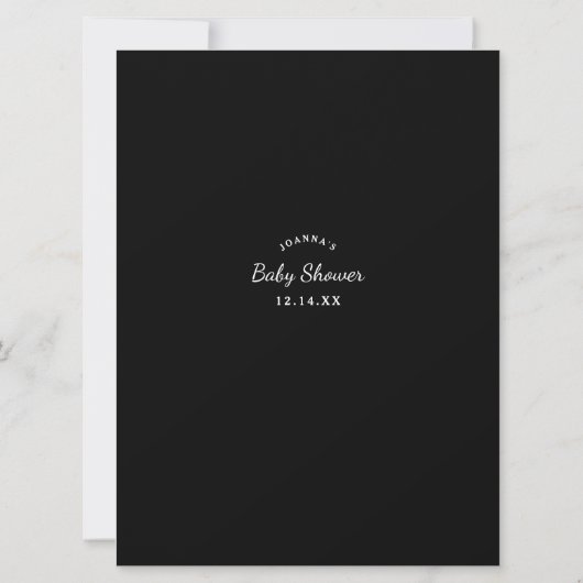 Baby shower games Wat is er op je telefoonspel? Kaart (Achterkant)