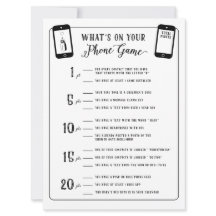 Baby shower games Wat is er op je telefoonspel?