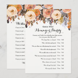 Baby shower Games: wil Baby en raad eens wie Kaart