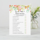 baby shower Games: wil Baby en raad eens wie Kaart (Staand voorkant)