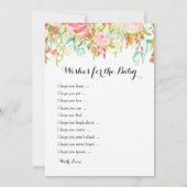 baby shower Games: wil Baby en raad eens wie Kaart (Achterkant)