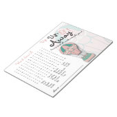 Baby shower games, Word Search, Hot-air ballon Notitieblok (Schuin)
