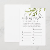 Baby shower GamesGenderneutraal Douche Party Kaart (Voorkant / Achterkant)