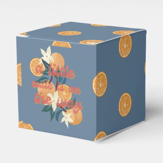 Baby shower gast bedankdoosjes (Voorkant Zijde)