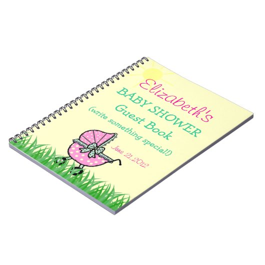 baby shower gastboek notitieboek (Linkerzijde)