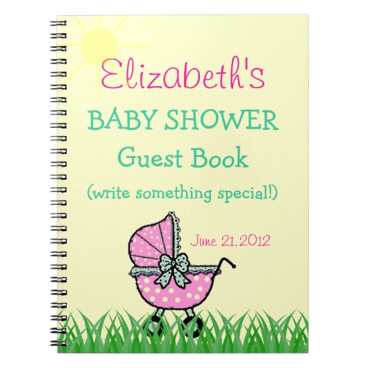 baby shower gastboek notitieboek (Voorkant)