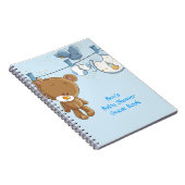 baby shower Gastboek Spiral Note Books Notitieboek (Rechterzijde)