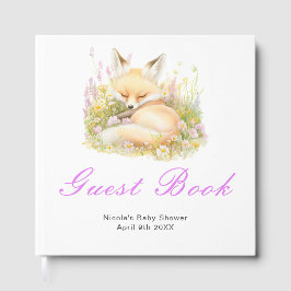 Baby Shower Gastboek voor Lente Vos Gastenboek