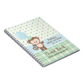 Baby shower gastenboek - Monkey Notitieboek (Rechterzijde)
