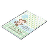 Baby shower gastenboek - Monkey Notitieboek (Linkerzijde)