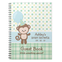 Baby shower gastenboek - Monkey
