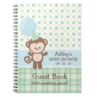 Baby shower gastenboek - Monkey Notitieboek