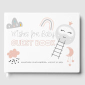 Baby shower Gastenboek Pathway to the Moon (Voorkant)
