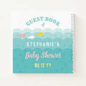 Baby shower Gastenboek Schattigee Whimsical Ocean  Notitieboek (Achterkant)