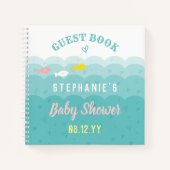 Baby shower Gastenboek Schattigee Whimsical Ocean  Notitieboek (Voorkant)
