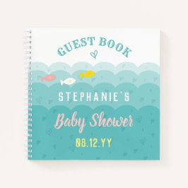Baby shower Gastenboek Schattigee Whimsical Ocean  Notitieboek