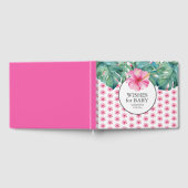 Baby shower Gastenboek Tropical Flowers (Volledig)