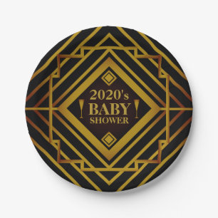Baby shower Gatsby Gold 2020 Papieren Bordje