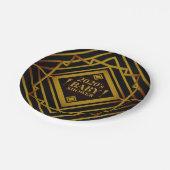 Baby shower Gatsby Gold 2020 Papieren Bordje (Gekanteld)