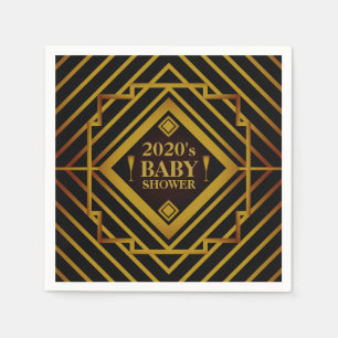 Baby shower Gatsby Gold 2020 Servet