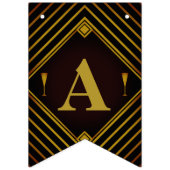 Baby shower Gatsby Gold 2020 Vlaggetjes (Tweede vlag)