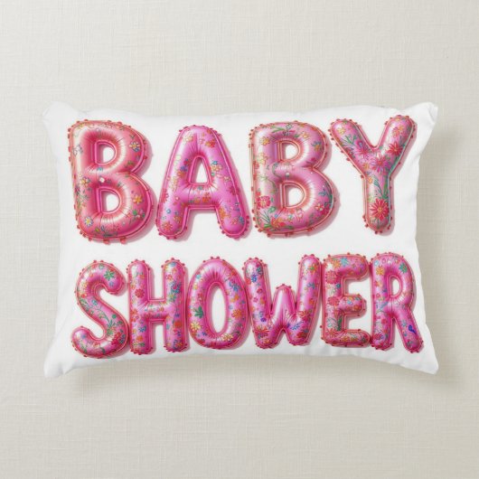 Baby shower geboorte accent kussen (Voorkant)