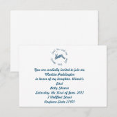 Baby shower gedicht Bunny Bee Bunnies Kaart (Voorkant / Achterkant)