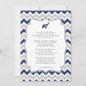 Baby shower gedicht dank je notities, marineolifan kaart (Voorkant)