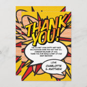 Baby shower Gedicht Leuk Modern Bedankt Card (Voorkant / Achterkant)