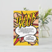 Baby shower Gedicht Leuk Modern Bedankt Card (Staand voorkant)