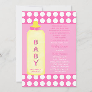 Baby shower Gedicht Uitnodiging Baby Meisje