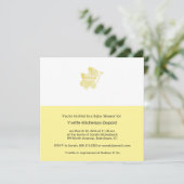  Baby shower Geel Kaart (Staand voorkant)