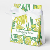 Baby shower Geel oorspronkelijk ontwerp Bedankdoosjes (Voorkant Zijde)