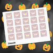 Baby shower Geesten Dank u voor roze Stickers