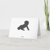 BABY SHOWER GEFELICITEERD MOEDER KAART (Achterkant)