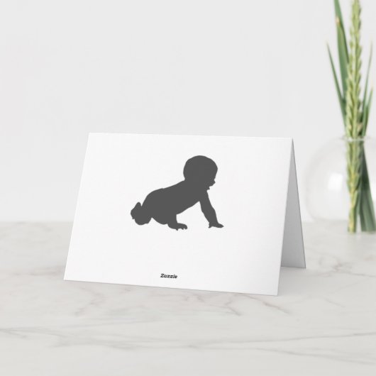 BABY SHOWER GEFELICITEERD MOEDER KAART (Achterkant)