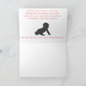 BABY SHOWER GEFELICITEERD MOEDER KAART (Binnen)