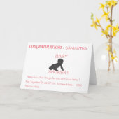 BABY SHOWER GEFELICITEERD MOEDER KAART (Gele Bloem)