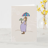 Baby shower gefeliciteerd zwangere moeder kaart (Gele Bloem)