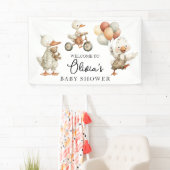 Baby shower Gekke Goose welkomstbanner Spandoek (Insitu)