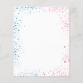 Baby shower-gender onthullen vlinders (Achterkant)