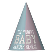 Baby shower Gender Reveal Paper Party Pet Feesthoedjes (Voorkant)