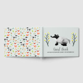 Baby shower Genderneutraal bos badger Gastenboek (Volledig)