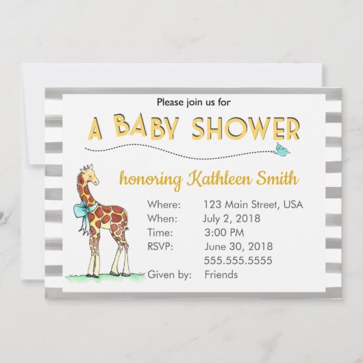 Baby shower Genderneutraal Kaart (Voorkant)