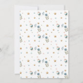 Baby shower Genderneutraal Roze Blauw Uitnodiging (Achterkant)