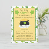 Baby shower genderneutraal St. Patrick's Day Kaart (Staand voorkant)