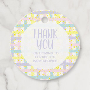 Baby shower Genderneutrale Dank u wel Bedankjes Labels