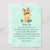 baby shower Genderneutrale Giraffe Kaart (Voorkant)