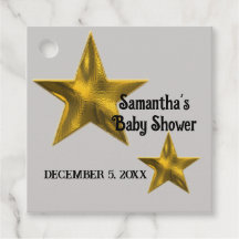 Baby shower Genderneutrale Gold Star